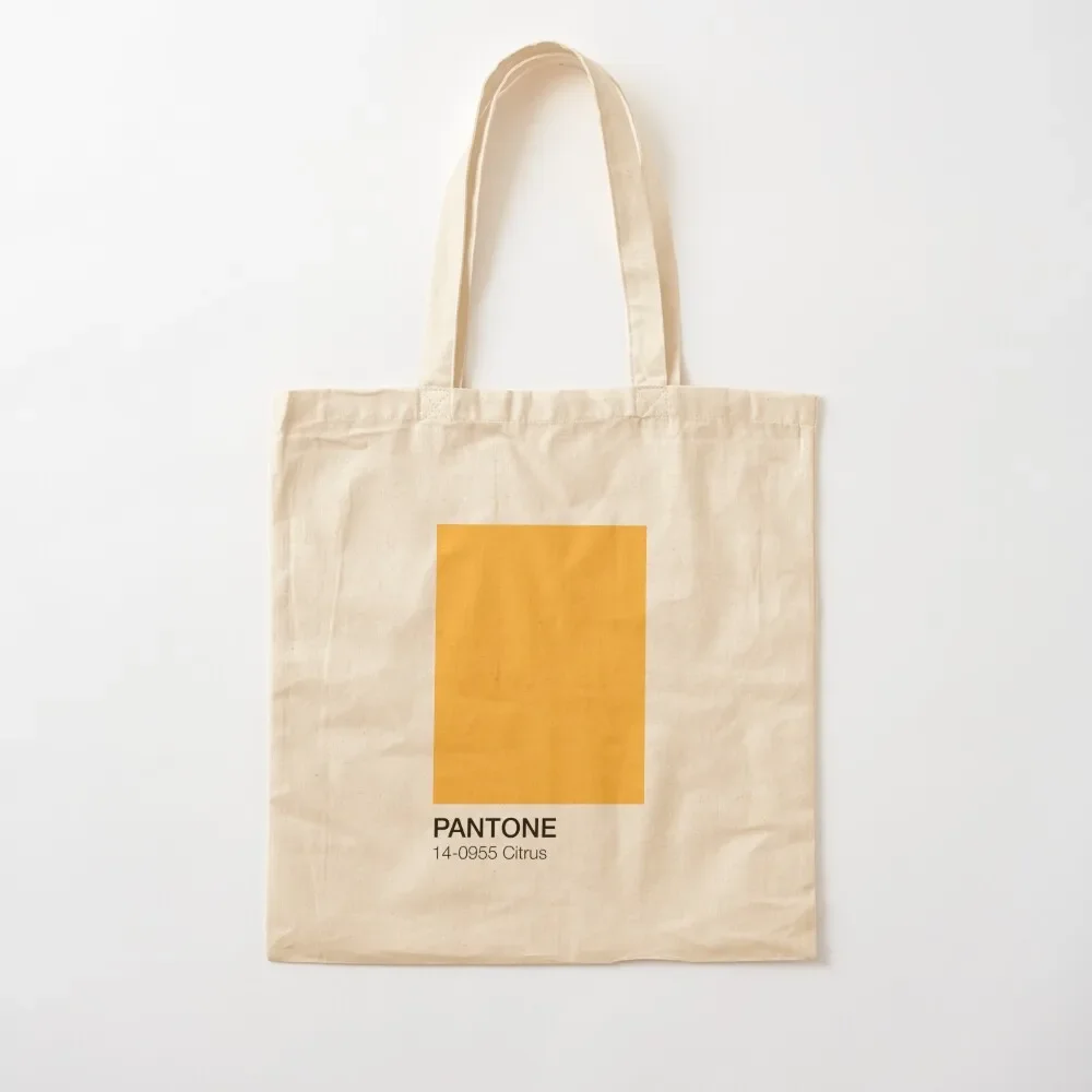 Citrus Pantone Shade Tote Bag bags for women university shopper bag Canvas bag