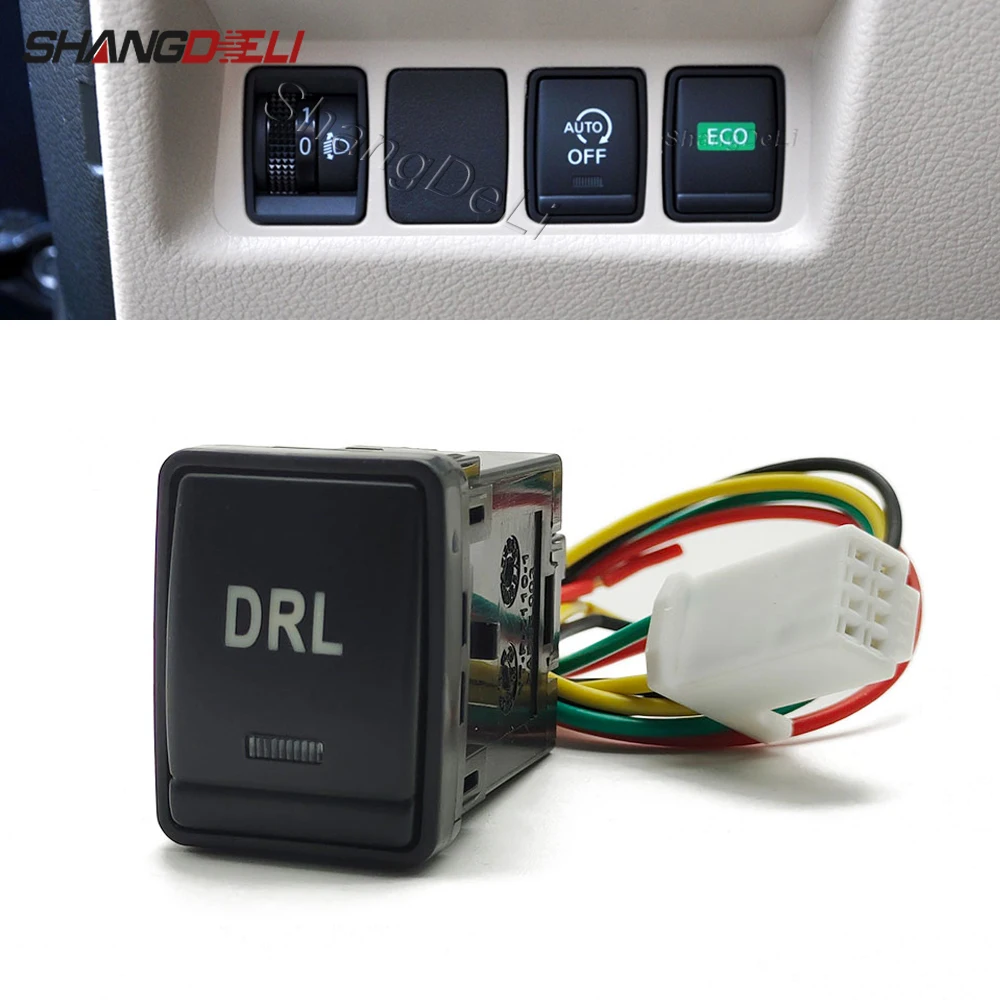 

1PC Car DRL Lamp Daytime Running Light Switch Button with Wire for Nissan XTRAIL T32 rogue QASHQAI J11 Serena C26 C27