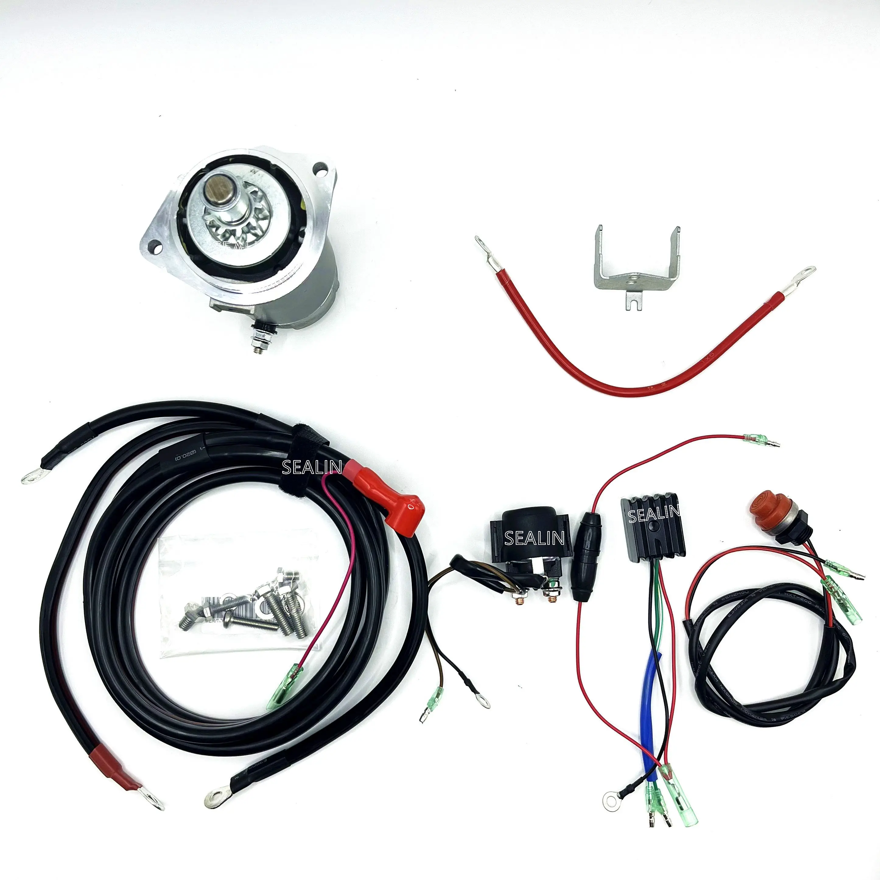 Electric Start Conversion Kit for Mercury for Tohatsu  2 stroke 40hp 3 cylinder Outboard Motor Starter Relay Rectifier 804056A1