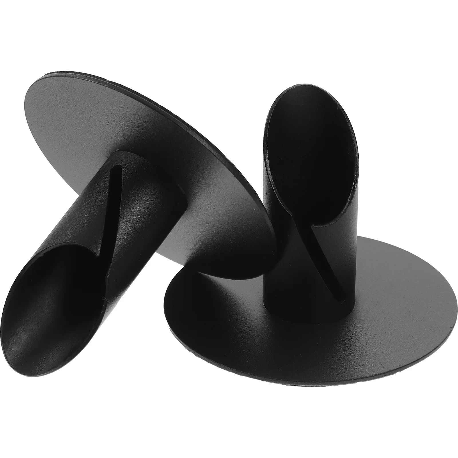 2Pcs Creative Wrought Iron Candlestick Holders Elegant Design for Dinner Parties Festivals Home Decor Pillar Holders