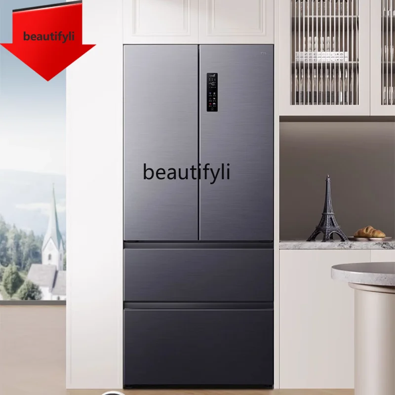 

A61 469 L T9 French Four-Door 58cm Flat Embedded Double Loop Household Electric Refrigerator