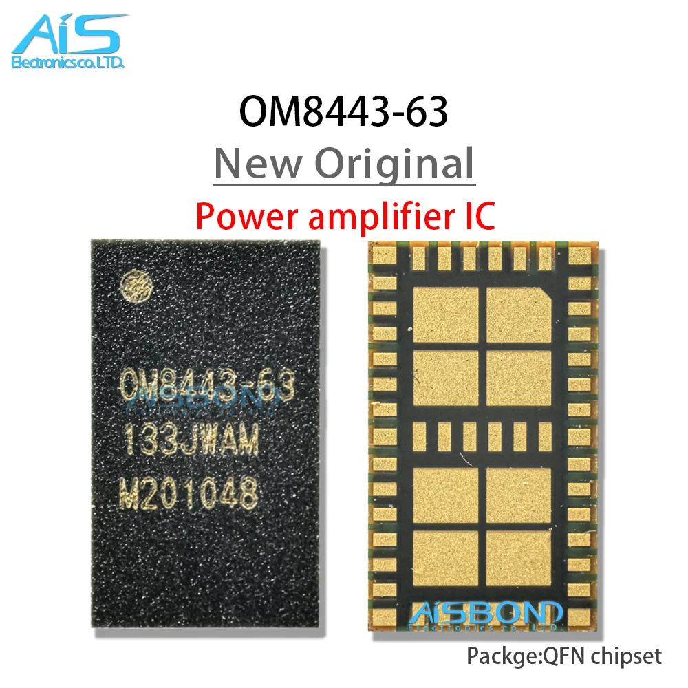 

2Pcs/Lot New original OM8443-63 PA IC For Mobile phone Power Amplifier IC OM8443 63 Signal Module Chip