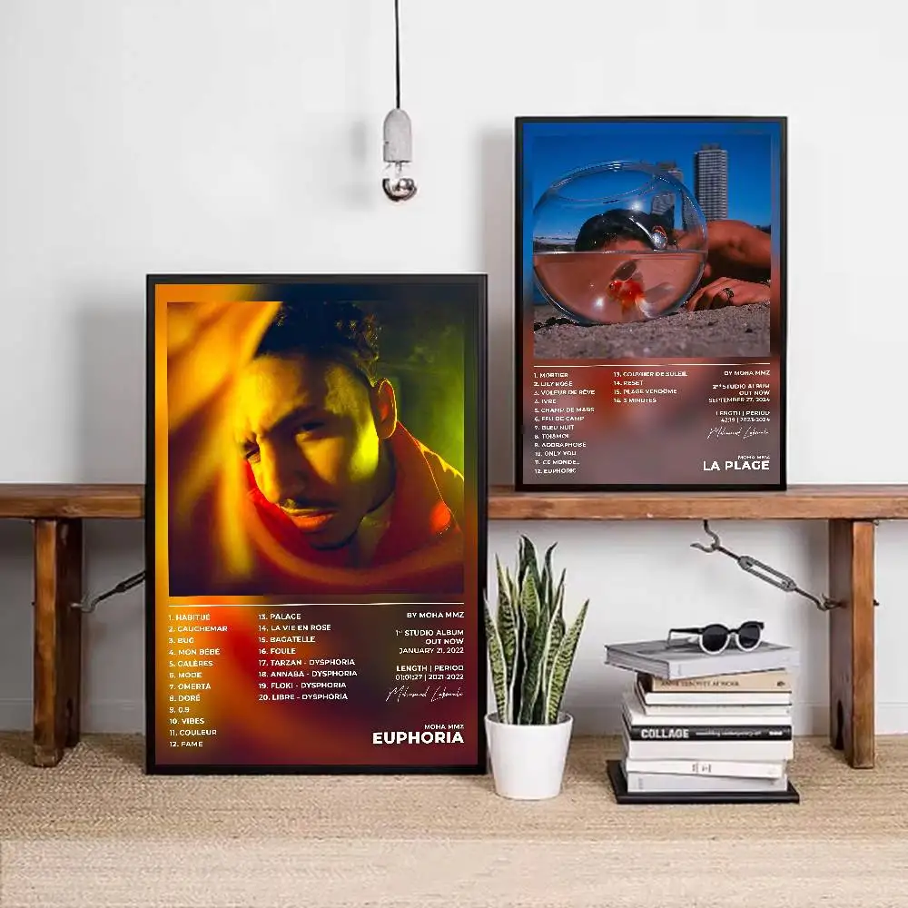 Moha MMZ Rapper Poster HD Art Wall Pegajoso À Prova D 'Água Casa Sala de estar Bar Decoração