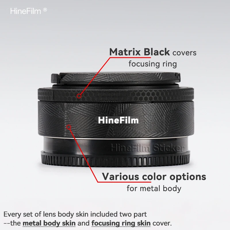 Hinefilm Skin for Samyang RS AF 32mm F2.8 for Sony Mount Lens Sticker Wrap Cover 21 F3.5 / 28 F3.5 Lens Protective Skin 32 F2.8