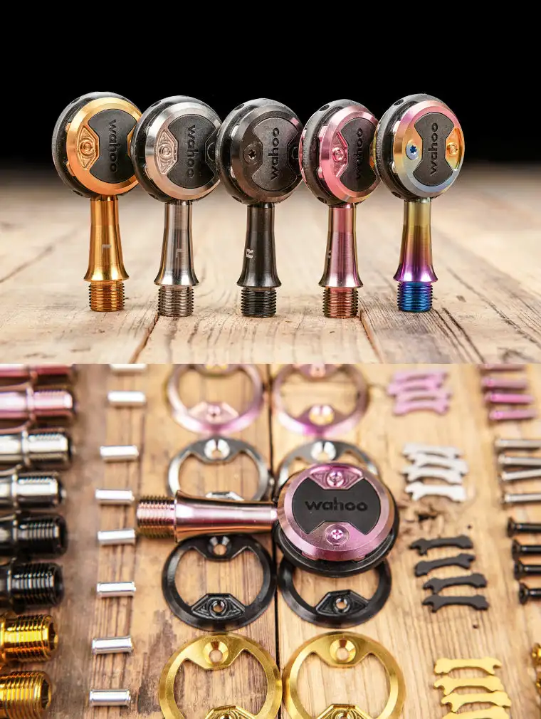 Chaser Titanium Axle Lollipop Pedals TC11 Ultraleichte, verlängerte Titanachse für Wahoo Speedplay – Detail 2