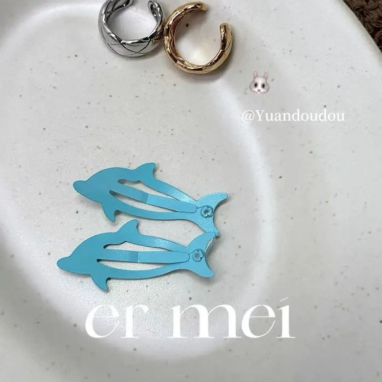 2 قطع ليتل الأزرق دولفين لطيف الطفل دبوس الشعر شاطئ البحر الأطفال الانفجارات أغطية الرأس الفتيات الاطفال النساء إكسسوارات الشعر