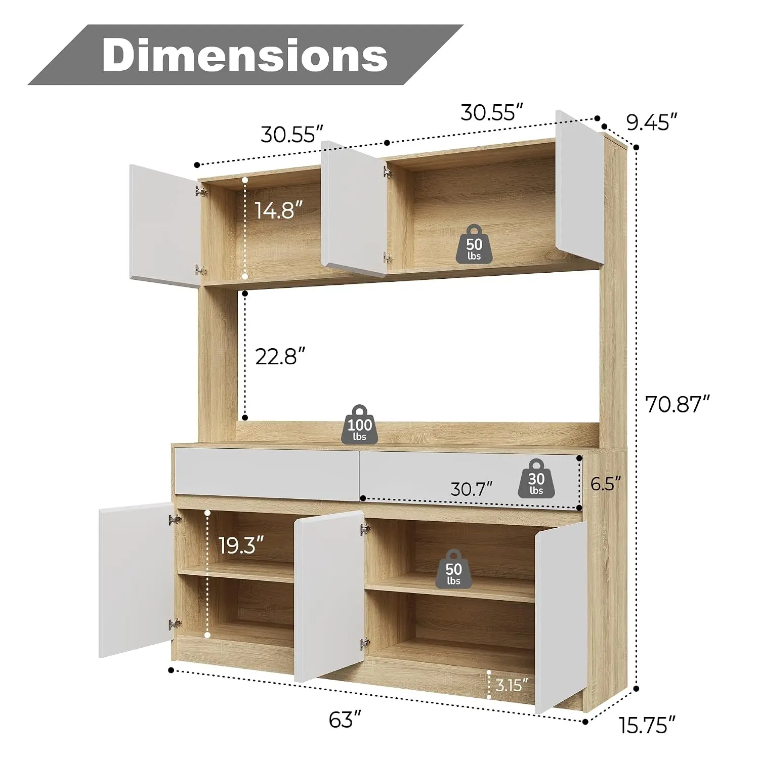 Kitchen Storage Cabinet 63