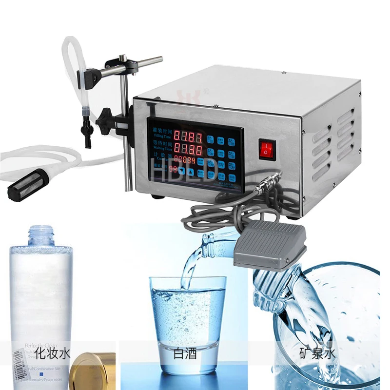 5-3500 Ml Liquid Filler Digital Control Pump Drinking Water Perfume Filling Machine