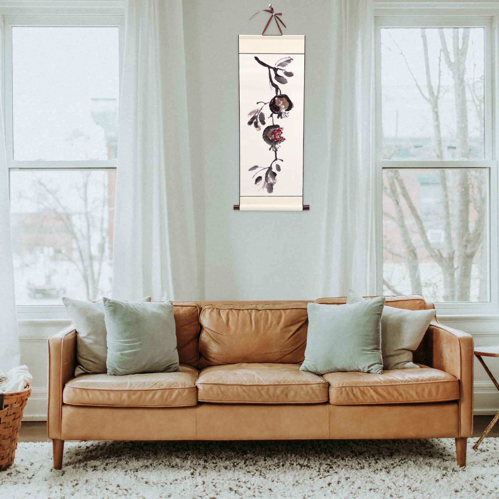 6 قطعة 6 عدد ورق الخط الفارغ اللوازم الصينية قماش الجدار الشنق المنتج الأبيض