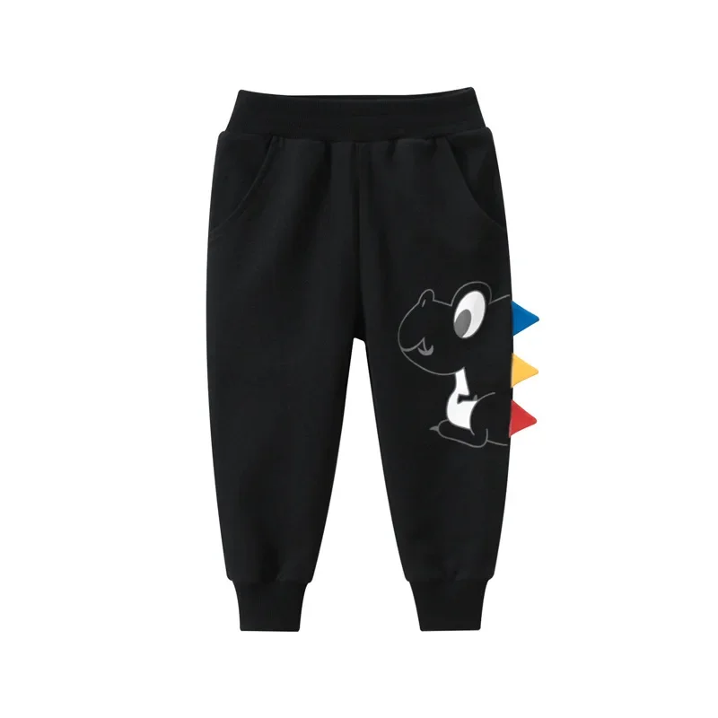 Cartoon Dinosaur Boys Trousers Sports Pants 2024 Autumn Cotton Sweatpants for 2-9Years Boy Full Length Harem Pant Kids Trousers