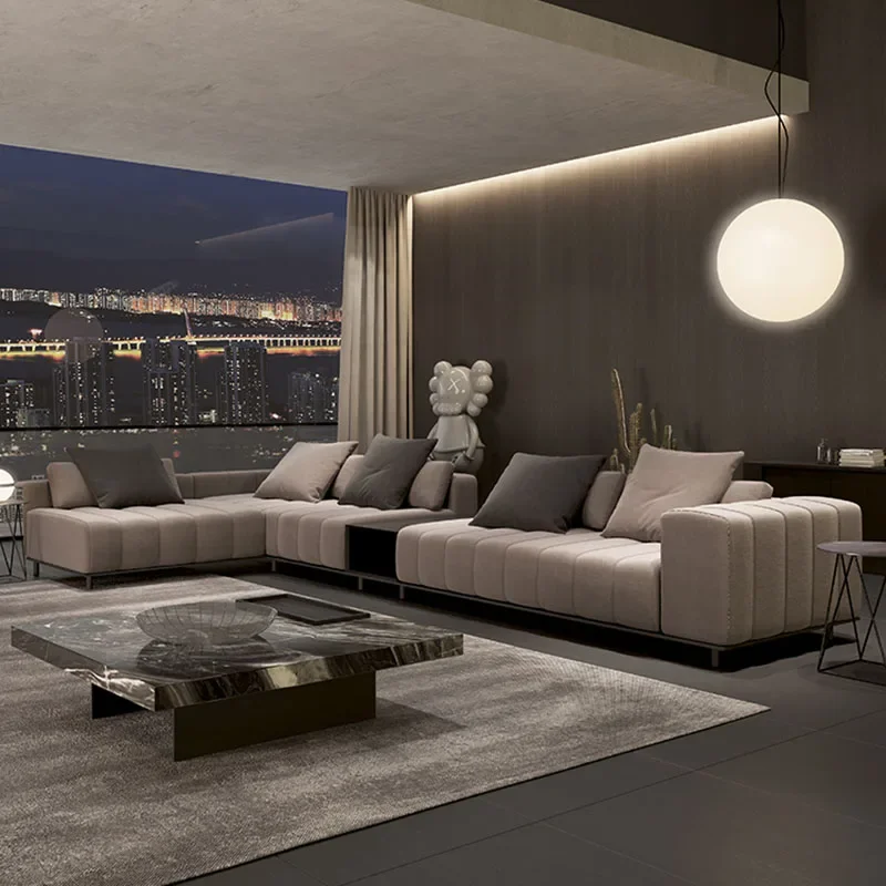 

L Shape Chaise Longue Living Room Sofas Corner Floor Grande Armchair Sofas Mid Century European Sillones Comprimidos Corner Sofa