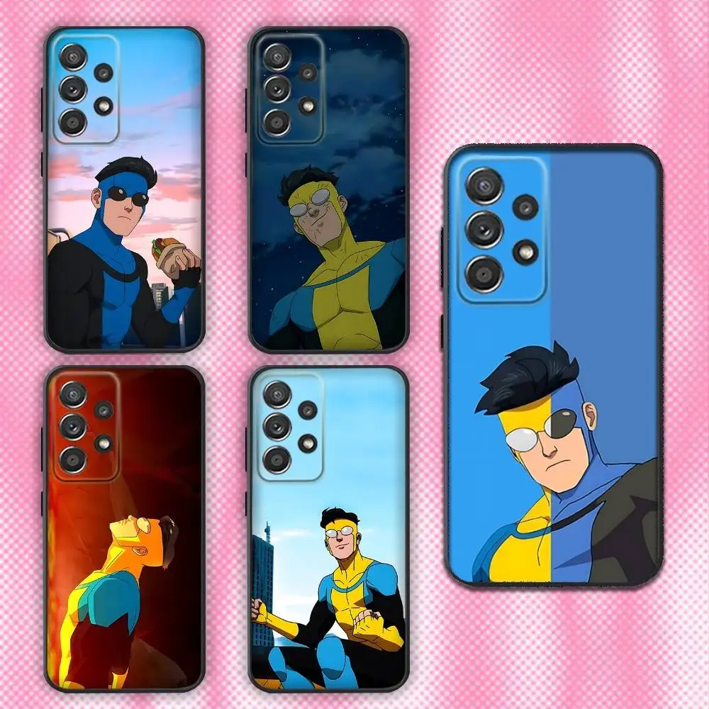 

I-Invincible-Cartoon Phone Case For Samsung Galaxy A13,A21s,A22,A31,A32,A52,A53,A71,A80,Soft Black Shell