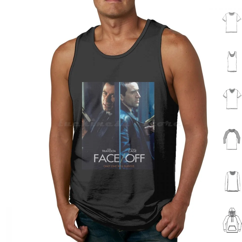Faceoff John Travolta Nicolas Cage Only One Will Survive Tank Tops Vest Sleeveless Nicolas Cage Cage Face Off John Travolta