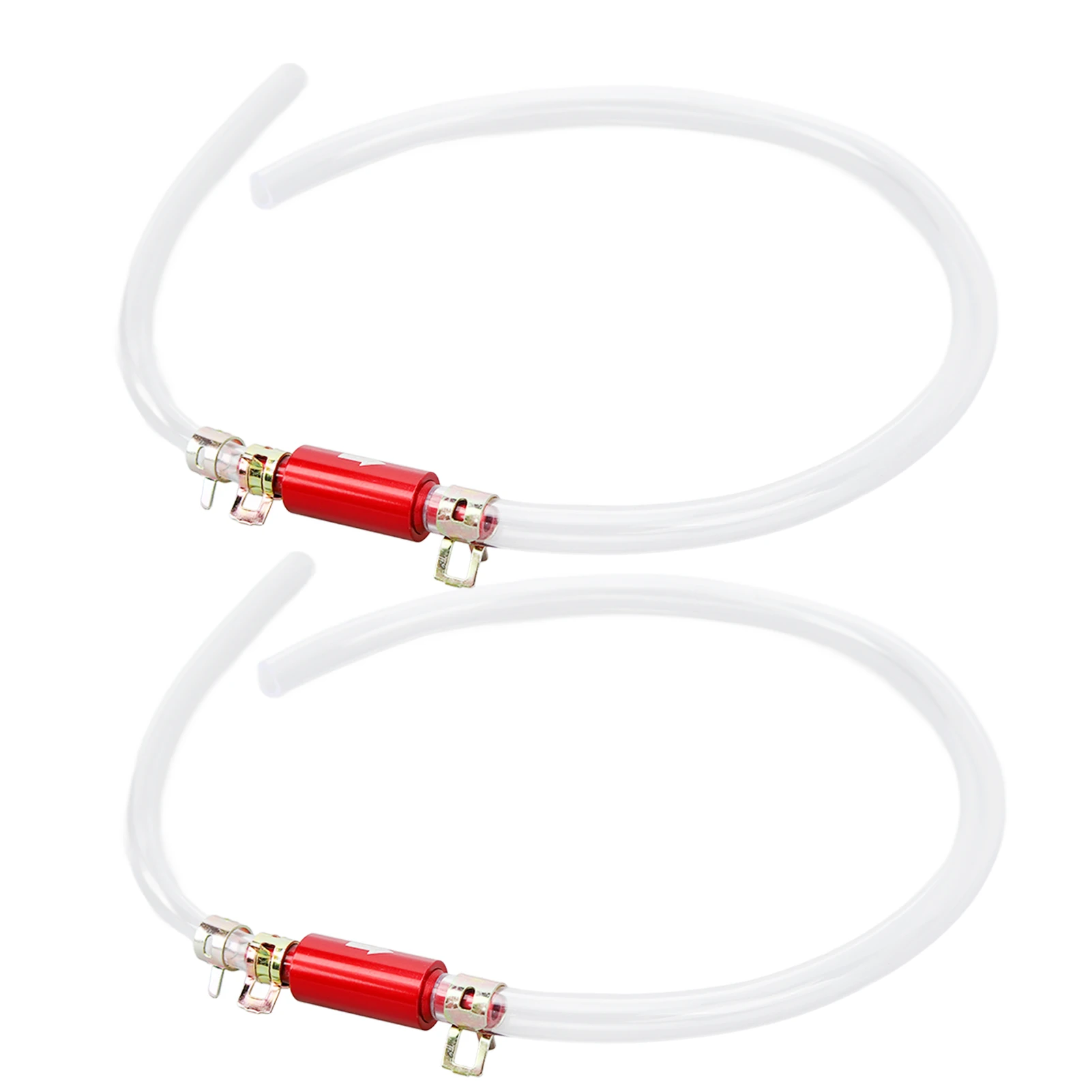 One Way Check Valve Tube Bleeding Tool Kit 6MM 1Pair Wear Resistant Brake Bleeder Hose Rugged for Motorcycle
