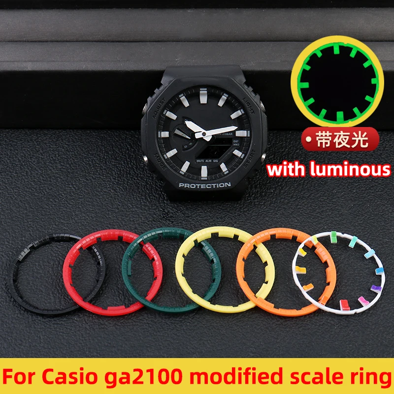 

Scale ring for Casio farm oak modified accessories ga2100 modified luminous watch dial ring mouth dial ring watch The scale ring