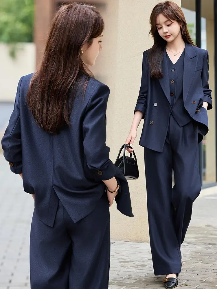 

Ele Profional Women's Suit Set Spring Autumn Lightweight Career Commute Suitable for College Students Formal Outerwear