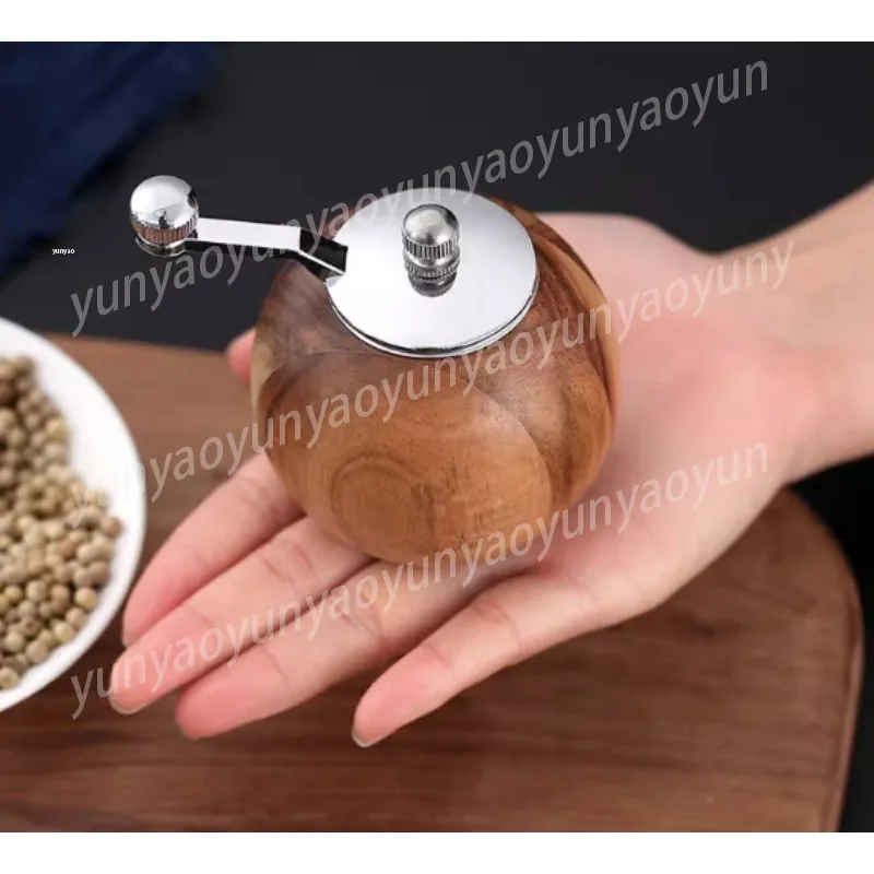 

High-quality Wood Hand Sea Salt Pepper Grinder, Adjustable Seasoning Grinder, Steak Kitchen Utensils