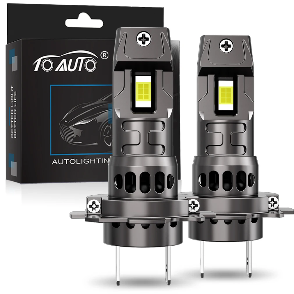 

25000LM H7 H11 LED Headlight Bulb Canbus 9005 HB3 9006 HB4 120W 6500K Super Bright 7035 Chips With Fan Turbo Lights 12V