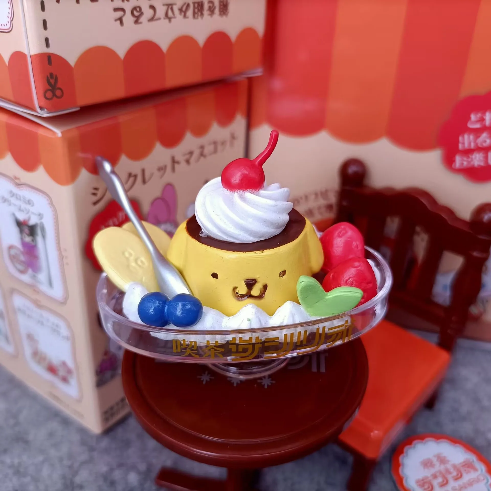 

Sanrio Cafe Salon талисман Hello Kitty Cinnamoroll Pochacco Kuromi Mystery слепая коробка подарочная игрушка модель аниме фигурка коллекционные украшения