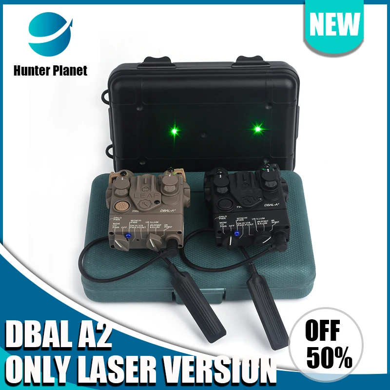 

Airsoft DBAL A2 Red Green Dot Laser Wiht Pressure Switch Tacitcal Hunting Weapon Light Fir 20mm Rail