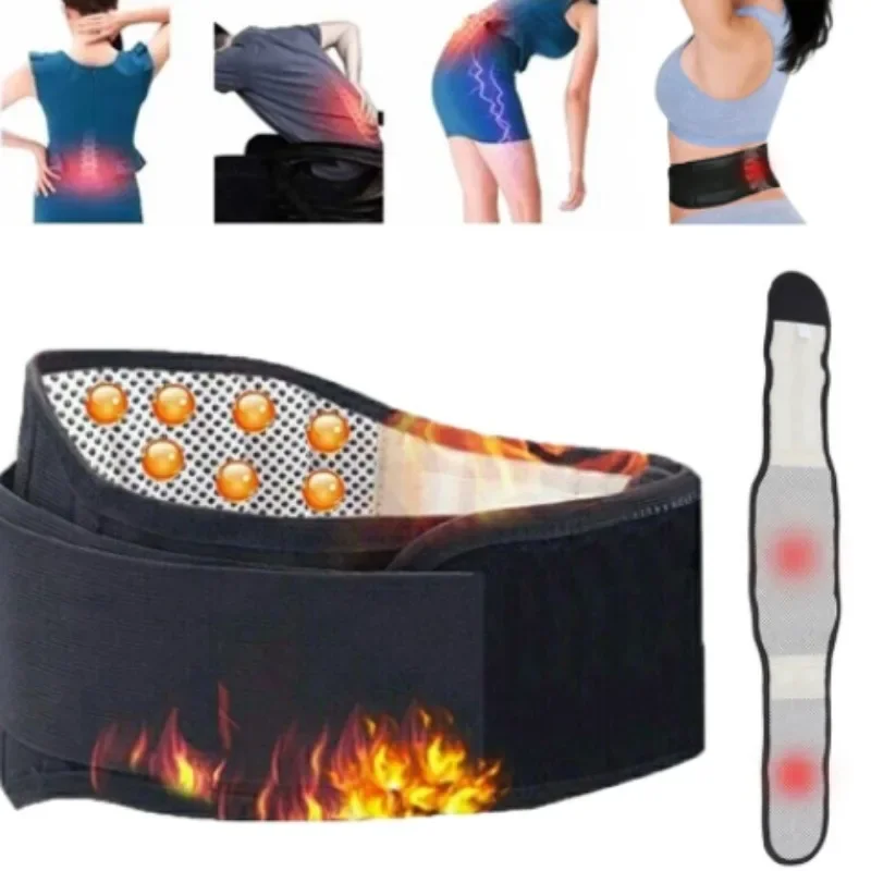 Lumbar Waist Brace for Men Women Waist Belt Tourmaline Self-heating Magnetic Therapy Gym Accessories Support Back Relieve Pain