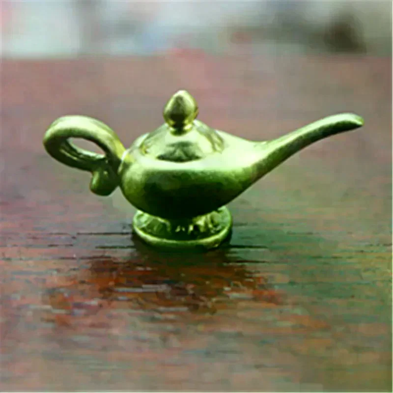 Dollhouse Miniature Mini Gold Teapot Toy Model Kids Gift