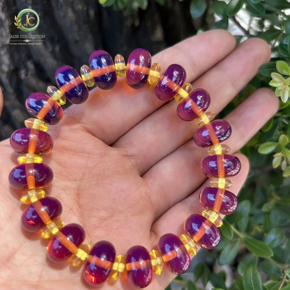 Raw Amber Bracelet Women Trendy Irregular Piebald Diy Bead Bangles Baltic Tumbled Stone Healing Gemstone Jewelry Bracelets