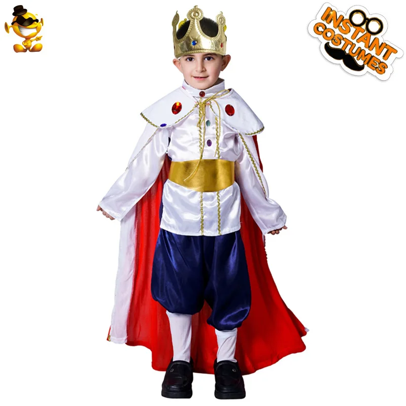 Boys European King Cosplay Costume Masquerade Performance Costume King Performance Costume Children Party Props
