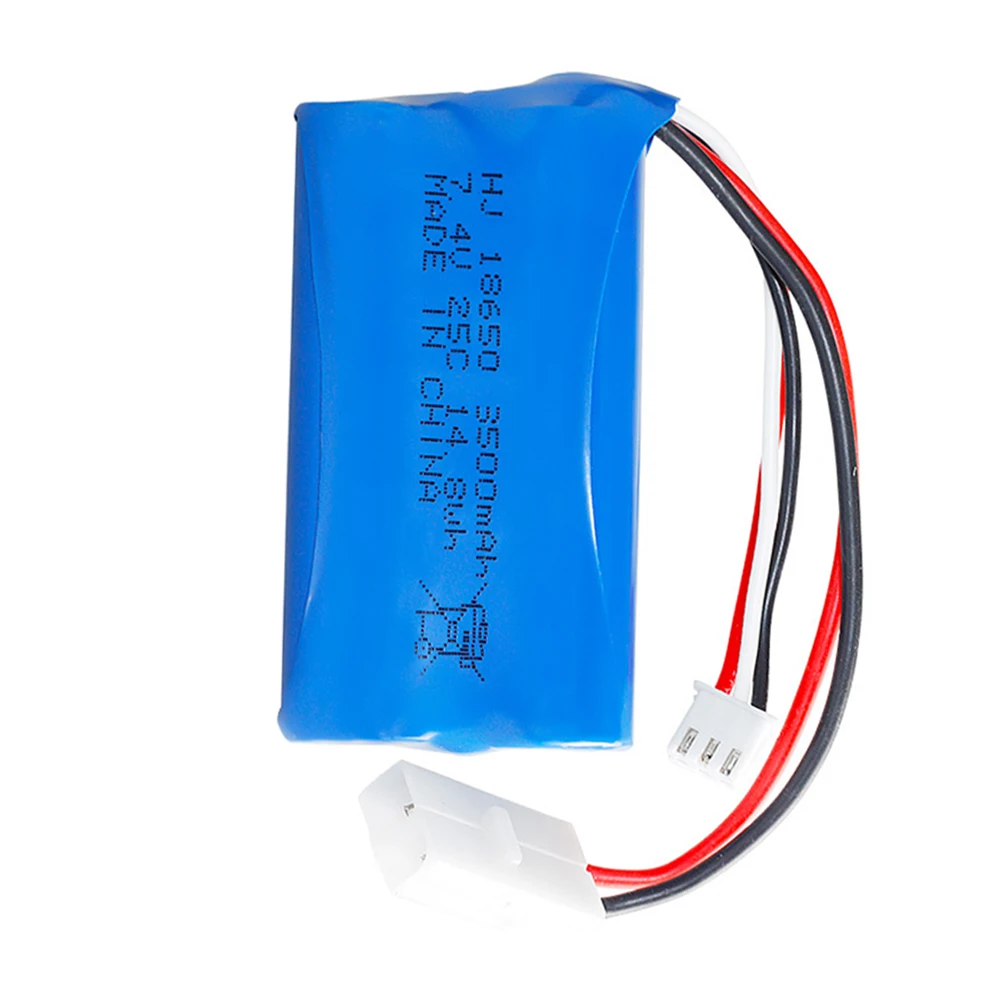 7.4V 3500mAH 25C Li-ion Batery with Tamiya Plug 2S for  remote control helicopter Car Tank Boat Toy 7.4 V 18650 Toy Lipo battery