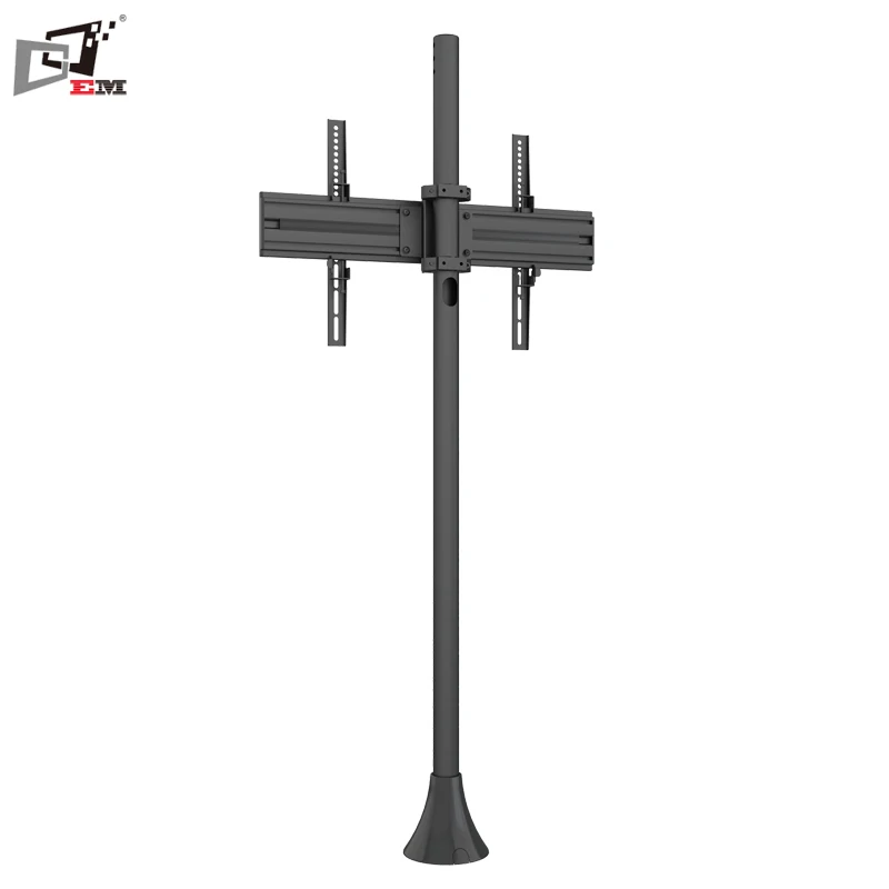 Universal Swivel 360 Degree Fixed TV Stand for Landscape or Portrait Mode Professional Tabletop Display Base Mount Holder