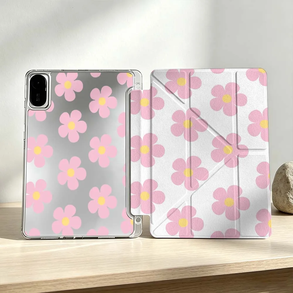 

Minimalist Floral Pattern For Xiaomi Mi Pad 8 7 6 5 Pro Redmi Pad SE 2 Poco Pad Foldable 3Y Tablet Case Soft