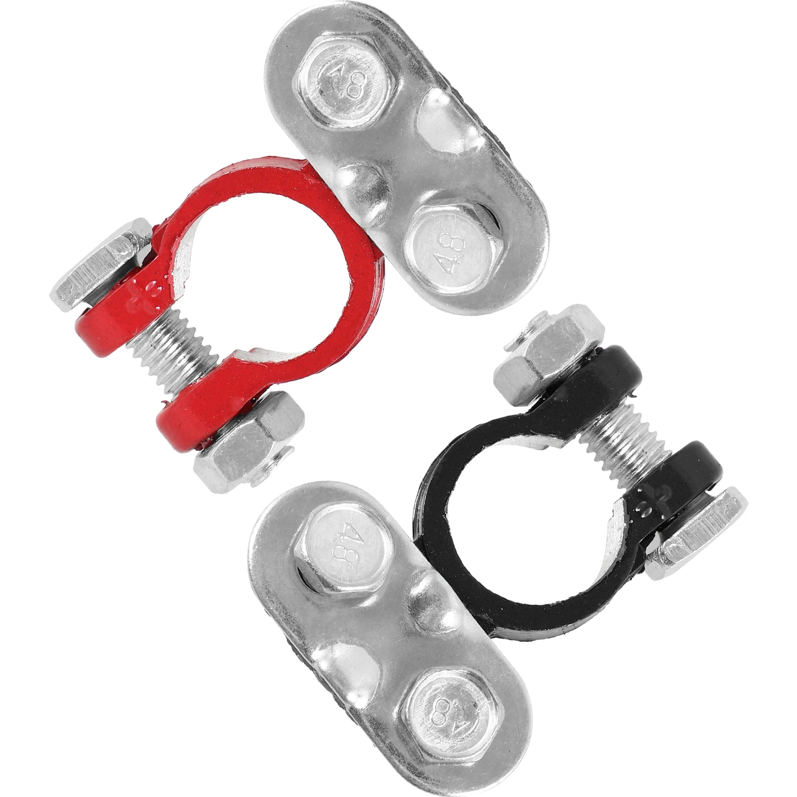 

2Pcs 17-19MM Aluminum Car Terminal Clamp Clamps for Car Truck Boat Thickened Cable Ends Auto Metal Supplies