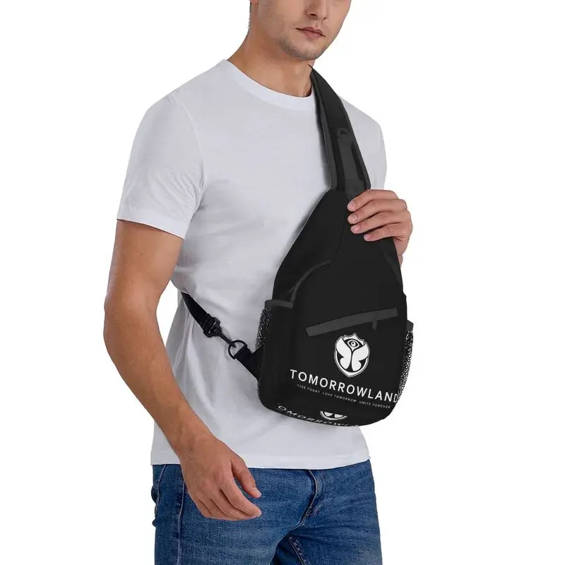 Tomorrowland-bandolera de hombro para hombre, mochila cruzada para ciclismo, Camping, día