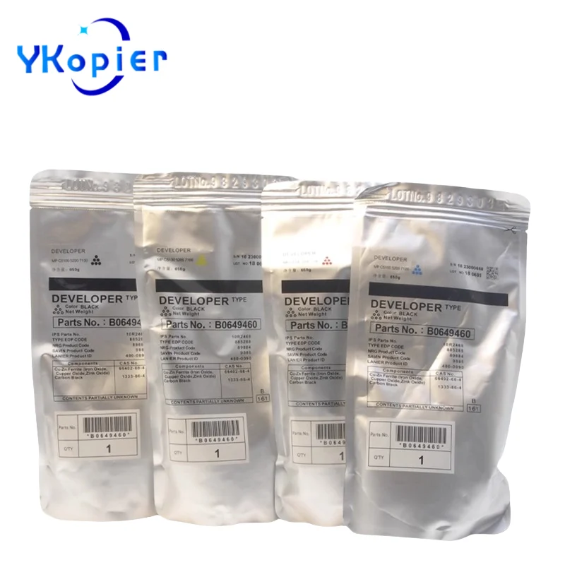 

Оригинальный порошок разработчика Repack 650G CMYK для Ricoh Pro C6503 C8003 C5300 C5310 C5200 C5220 MP C6503 C8003 C5300 C5310 C5200