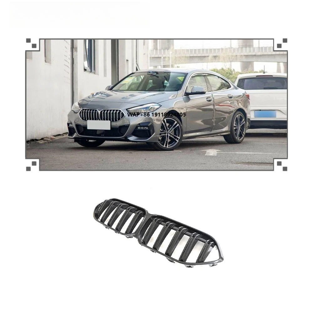 

Сухая решетка переднего бампера из углеродного волокна F44, решетка почек для 2 серии 2021+ Gran Coupe