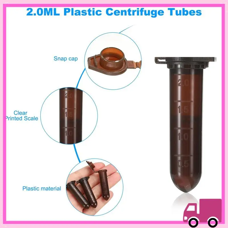 

Compact 2ML Centrifuge Tubes, 1000 Pcs Round Bottom Centrifuge Tube With Snap Cap And Graduated Marks For Sample