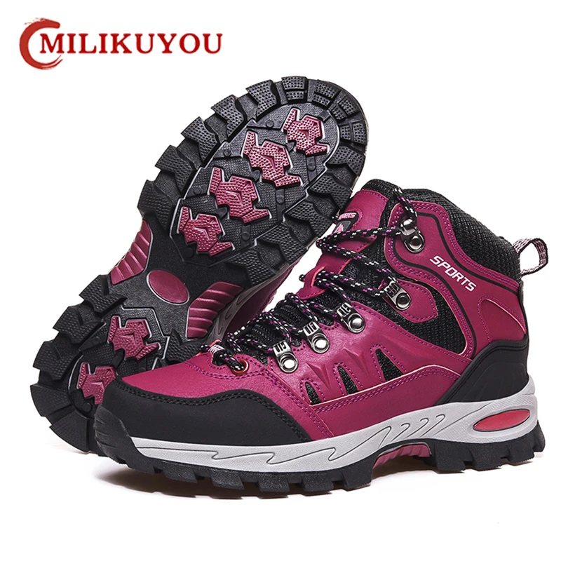 Women's Hiking Shoes Men Mountain Climbing Sneakers Wear-resistant Trekking Walking Sneakers High Quality Fashion Couple Shoes