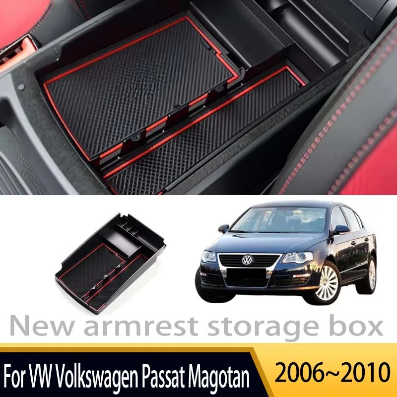 

Car Accessories For VW Volkswagen Passat Magotan 2006~2010 Console Armrest Interior Storage Box Multifunctional Storage Auto