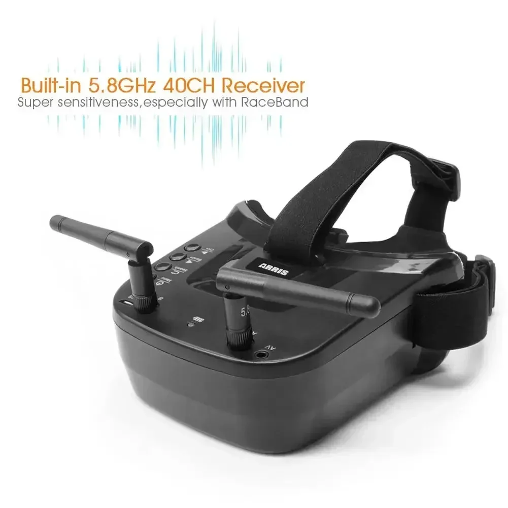 VR009 5.8G FPV Goggles 40CH 3 inch 480x320 Video Headset HD DVR Diversity FPV Goggles for Camera Drones & Accessories