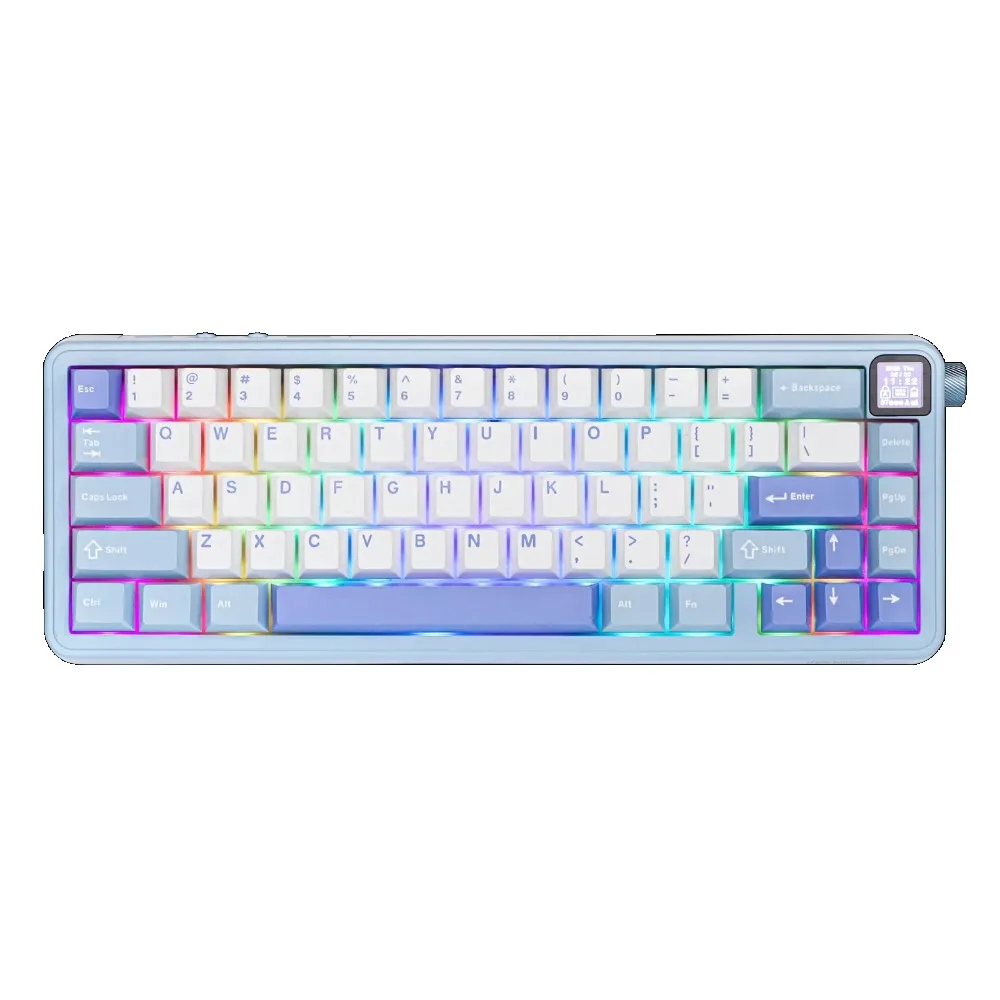 EPOMAKER HE65 Mechanische Tastatur, Tri-Mode, Bluetooth, kabellos, 65 % Layout, individuelle Gamer-Tastaturen mit geringer Latenz, Gaming-Zubehör
