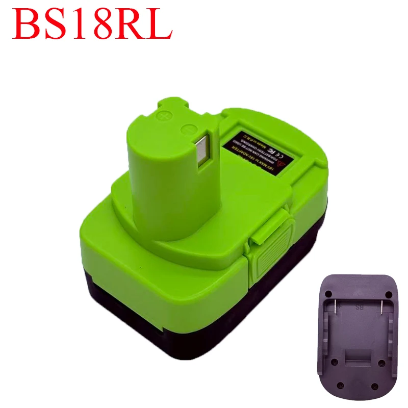 

BS18RL Battery Adapter Converter for Bosch 18V Lithium Batteries Compatible with For Ryobi 18V Battery Cordless Power Tool Drill