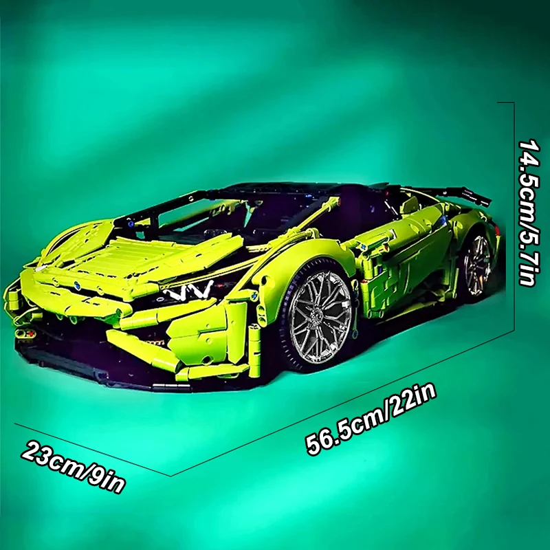 New Technical MOC- 72491 SuperCar Custom Vehicle Model Building Blocks Brick DIY Toys Assembly Birthday Christmas Gifts For Kids