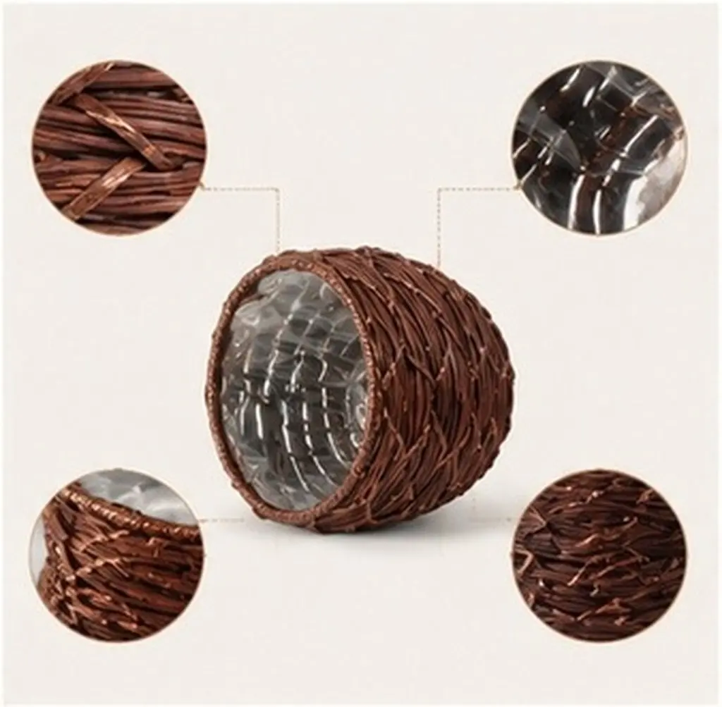 Premium Woven Flower Basket for Flower Arrangement and Plant Display Adds Warm Welcoming Touch to Living Space Woven Planter Pot