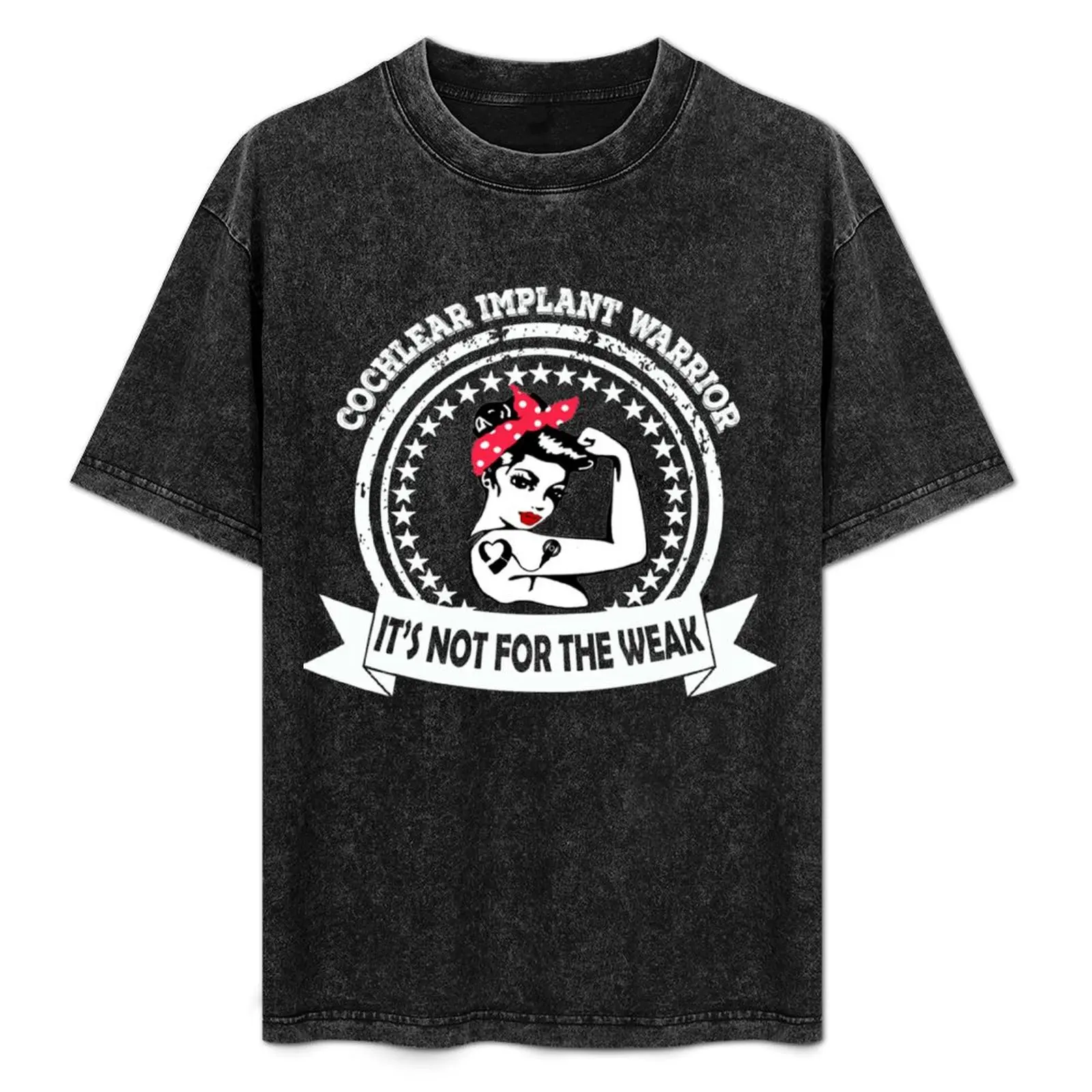 

Cochlear Implant Aid Hearing Loss Awareness Warrior Gift T-Shirt summer top boys animal print vintage clothes mens clothes