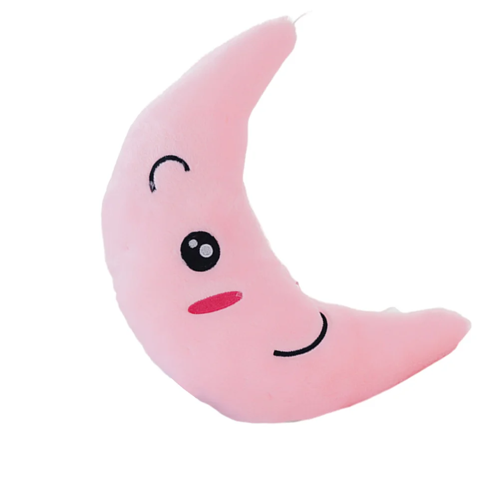 Led Glowing Moon Kissen Rosa Light Up Wurfkissen für Kinder Schlafzimmer Dekor Weihnachtsgeschenk Kissen Kissen