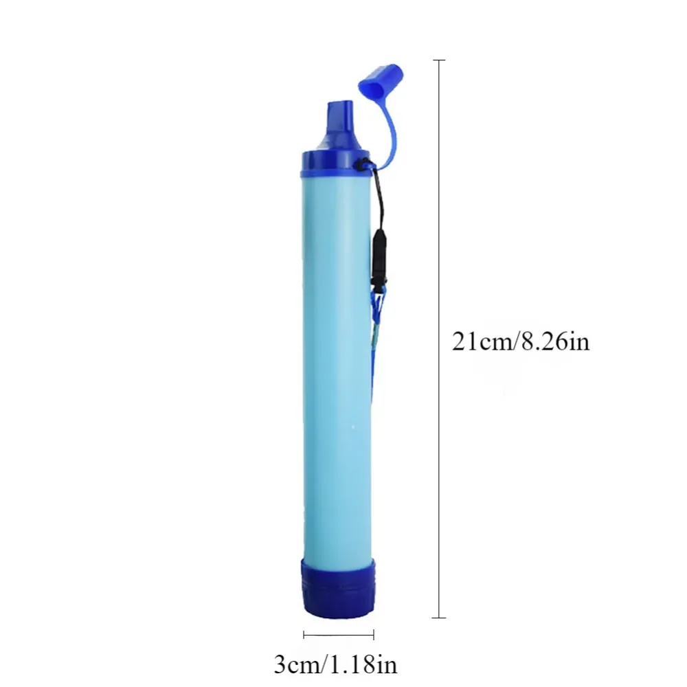 Portable Outdoor Water Purifier Camping Hiking Emergency Survival Water Filter Filtration Straws Camping Equipment Accessories