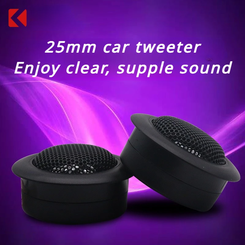 Tweeter para Auto MA260 12v Alta Fidelidad 25mm Domo de Seda Sonido Puro 35w Alta Potencia