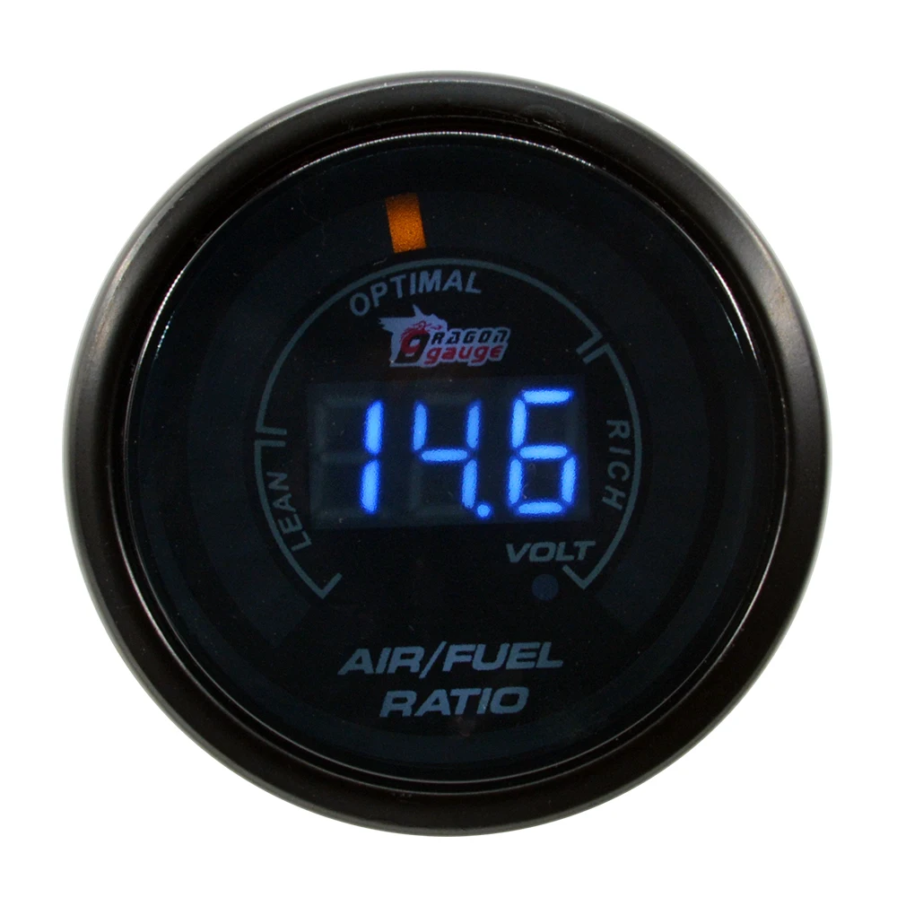 2 Inch Auto Car Air Fuel Ratio Gauge Digital Display Narrow Band Oxygen Sensor Car For 12V Racing With Volt Detection Meter