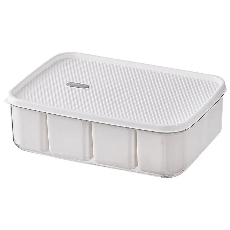 

Divided Snack Box Container With Lid 8 Compartments Divided Serving Tray Portable Charcuterie Container Fruit Salad Storage Box