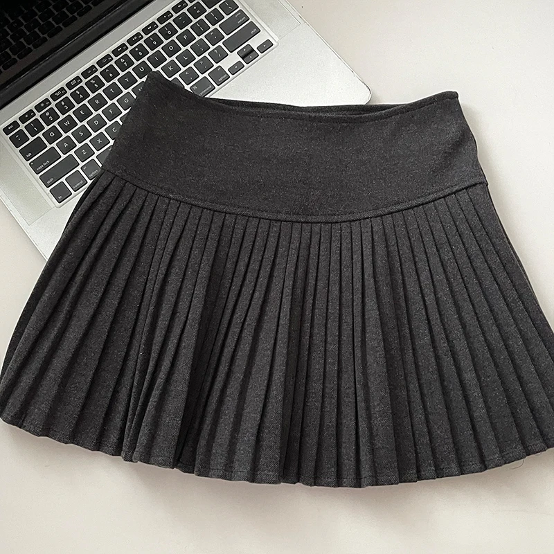 Y2K Pleated Skirt Women Accordion Pleat Mini Skirt with Bulit-in Shorts Tennis Skirt Miniskirt Teen-girl Fall Winter Outfit
